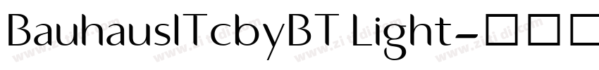 BauhausITcbyBT Light字体转换